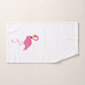 Fun Flamingos Pattern Bad Handdoek (Handdoek)