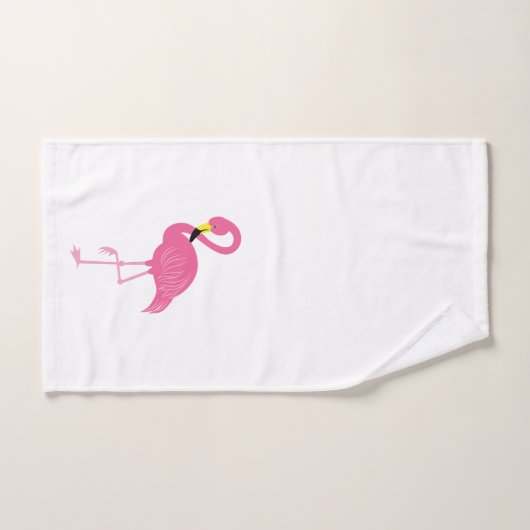 Fun Flamingos Pattern Bad Handdoek (Handdoek)