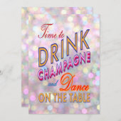 Fun, Flirty and Colorful Verloving Invitation Kaart (Voorkant / Achterkant)