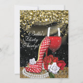 Fun Flirty Birthday Party Kaart (Achterkant)