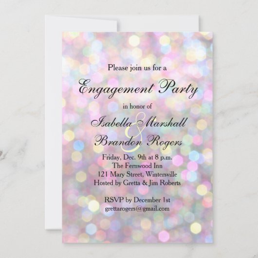 Fun & Flirty Verloving Uitnodiging (Achterkant)