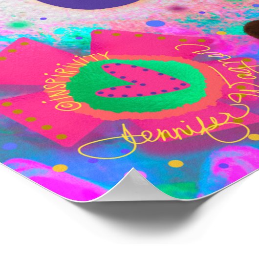 Fun Floral Bekijk de Good Stuff Quote Inspirivity Poster (Hoek)