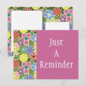 Fun Floral Bright Briefkaart (Voorkant / Achterkant)