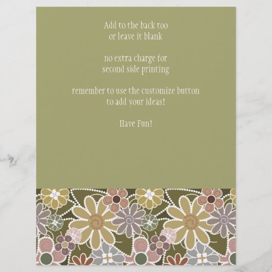 Fun Floral Flyer (Achterkant)