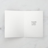 Fun Floral Happy Birthday Mam of een naamgroet Kaart (Binnen)