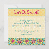 Fun Floral Invitation Kaart (Achterkant)