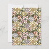 Fun Floral Invitation Kaart (Achterkant)