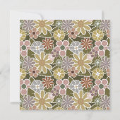 Fun Floral Invitation Kaart (Achterkant)