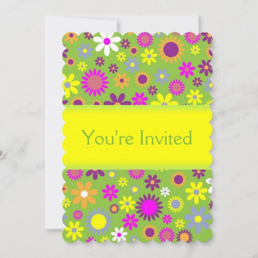 Fun Floral Kaart (Voorkant)