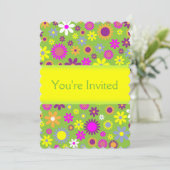 Fun Floral Kaart (Staand voorkant)