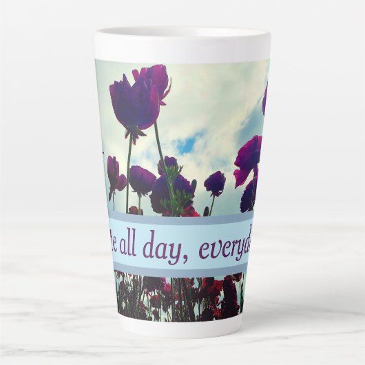 Fun Floral Latte Mok (Voorkant)