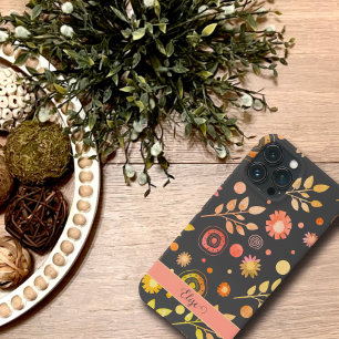  Fun Floral Leaves Trendy Naam Inspirivity Case-Mate iPhone Case