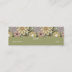 Fun Floral Skinny Visitekaartje
