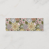 Fun Floral Skinny Visitekaartje (Achterkant)