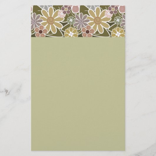 Fun Floral Stationery Briefpapier (Voorkant)