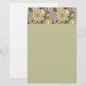 Fun Floral Stationery Briefpapier (Voorkant / Achterkant)