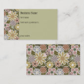 Fun Florals Appointment Card Afsprakenkaartje (Voorkant / Achterkant)