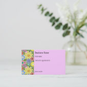 Fun Florals Bright Appointment Card Afsprakenkaartje (Staand voorkant)