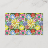 Fun Florals Bright Appointment Card Afsprakenkaartje (Achterkant)