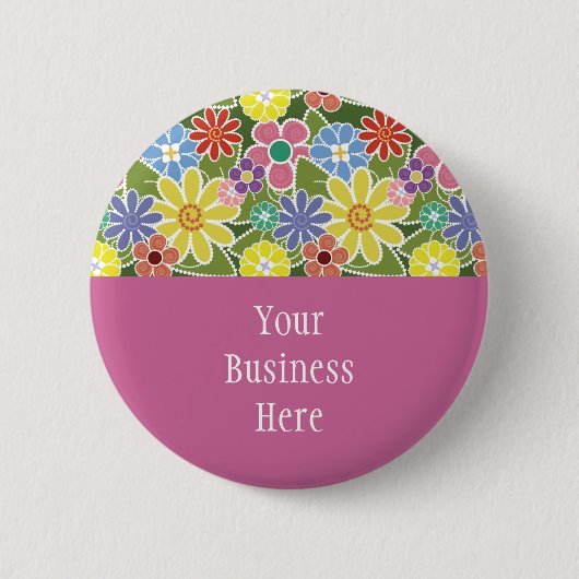 Fun Florals Bright Button (Voorkant)