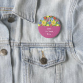Fun Florals Bright Button (In situ)