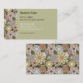 Fun Florals Coupon Visitekaartje (Voorkant / Achterkant)
