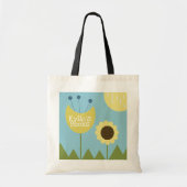 Fun Florals Geometrical Scenery Library Boeken Tote Bag (Voorkant)
