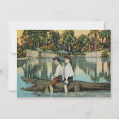 Fun Florida Alligator Bewegende Aankondiging (Voorkant)