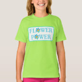 Fun Flower Power Girls' T-Shirt (Voorkant)