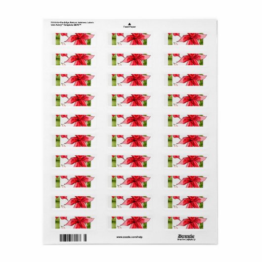 FUN FLOWER RETURN ADDRESS LABEL (Full Sheet)