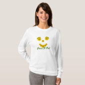 Fun Flower Smile Photos Sjabloon  T-shirt (Voorkant volledig)