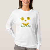 Fun Flower Smile Photos Sjabloon T-shirt (Voorkant)