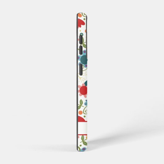 Fun Flowers Gepersonaliseerd Bloemen Girly Leuke H Samsung Galaxy Hoesje (Rechterkant)