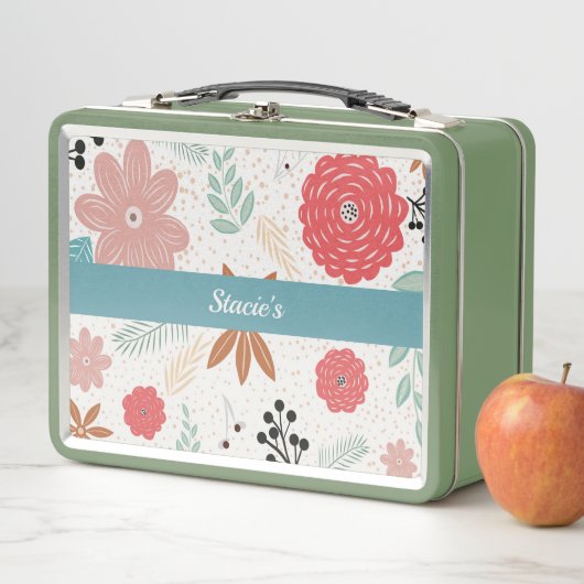 Fun Flowers Metal Lunch Box (In situ)