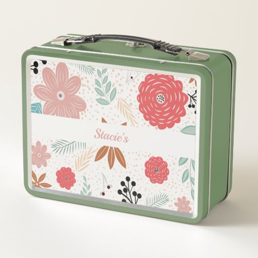 Fun Flowers Metal Lunch Box (Achterkant)
