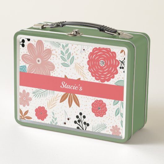 Fun Flowers Metal Lunch Box (Voorkant)