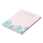 Fun Flowers Personalized Memo Notitieblok (Linkerzijde)