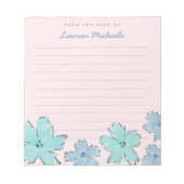 Fun Flowers Personalized Memo Notitieblok (Voorkant)