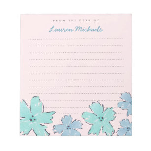 Fun Flowers Personalized Memo Notitieblok