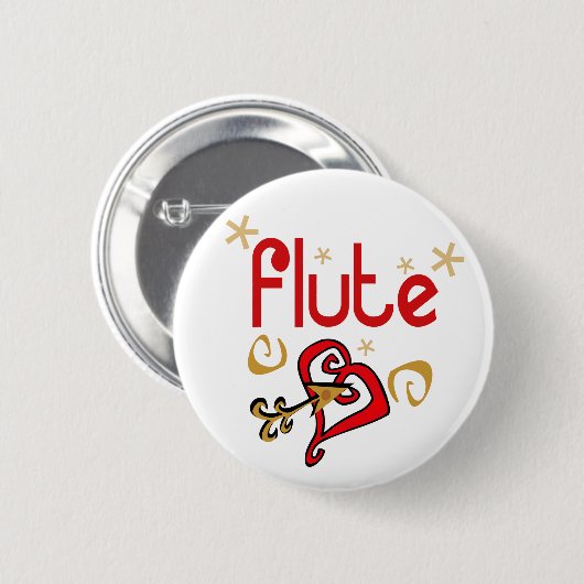 Fun Flute Button (Voorkant /achterkant)