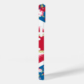 Fun Folk Quilt British Union Jack Flowers Case-Mate iPhone Case (Achterkant / Rechts)