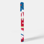 Fun Folk Quilt British Union Jack Flowers Case-Mate iPhone Case (Achterkant / Links)