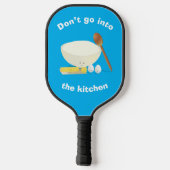 Fun Food Cartoon Kitchen Pickleball Paddle (Achterkant)