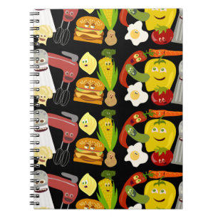 Fun Food Collage Notitieboek
