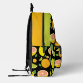 Fun Food Fruit Kinder naam Monogram Bedrukte Rugzak (Links)