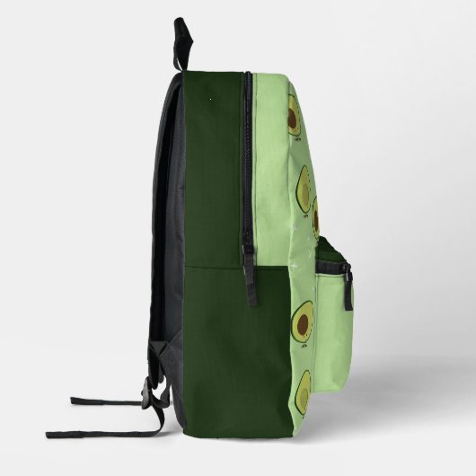 Fun Food Schattigee avocado Kinder naam Bedrukte Rugzak (Links)