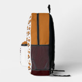 Fun Food S'meer Naam Bedrukte Rugzak (Rechts)