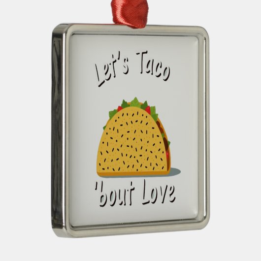 Fun Foodie Design Metalen Ornament (Rechts)