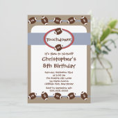 Fun Football Boys Birthday Party Kaart (Staand voorkant)