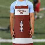 Fun Football Fan Grilling Schort<br><div class="desc">Leuk schort voor alle football fans,  van grillen in de tuin tot bumperkleven shenanigans,  voeg jouw naam toe om het je eigen te maken. Het is een geweldig cadeau voor de vader van het football die graag in de keuken kruipt.</div>